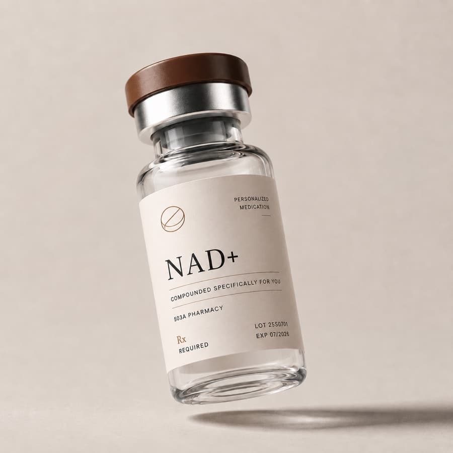 Compounded NAD plus injection vial