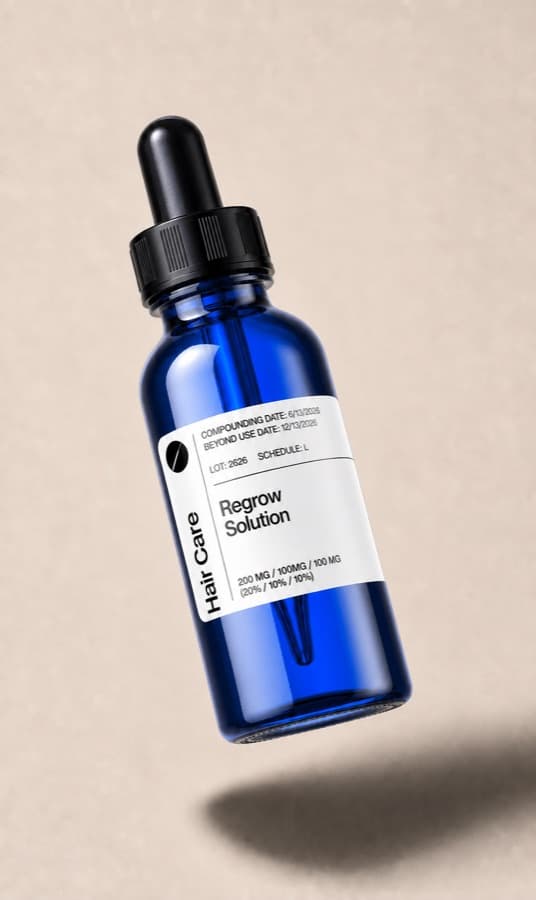 Compounded Regrow Solution dropper bottle