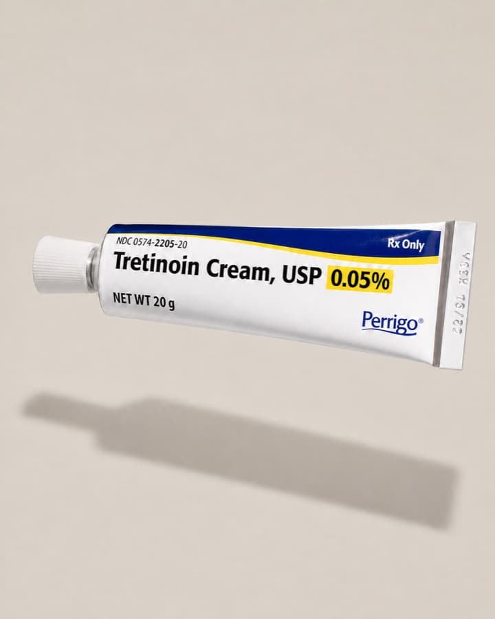Tretinoin 0.05% prescription cream tube